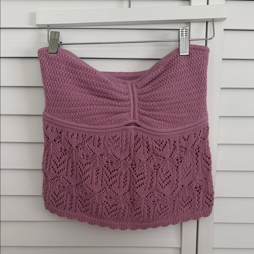 American Eagle Outfitters Purple Knit Women's Top